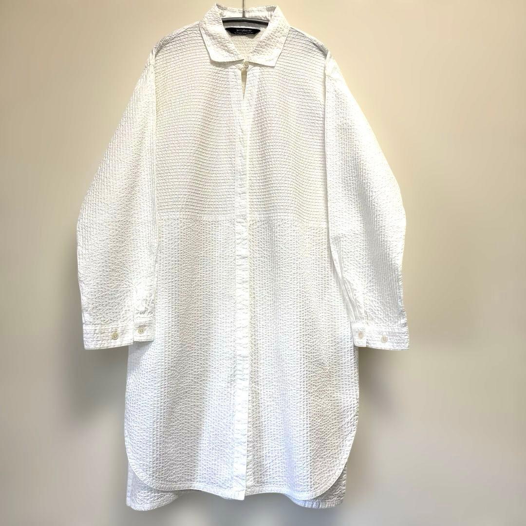 YACCO MARICARD 総ピンタックシャツ　シャツワンピース　未使用品