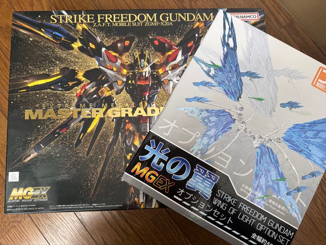 バンダイ　MGEX　ストライクフリーダム　光の翼　セット
