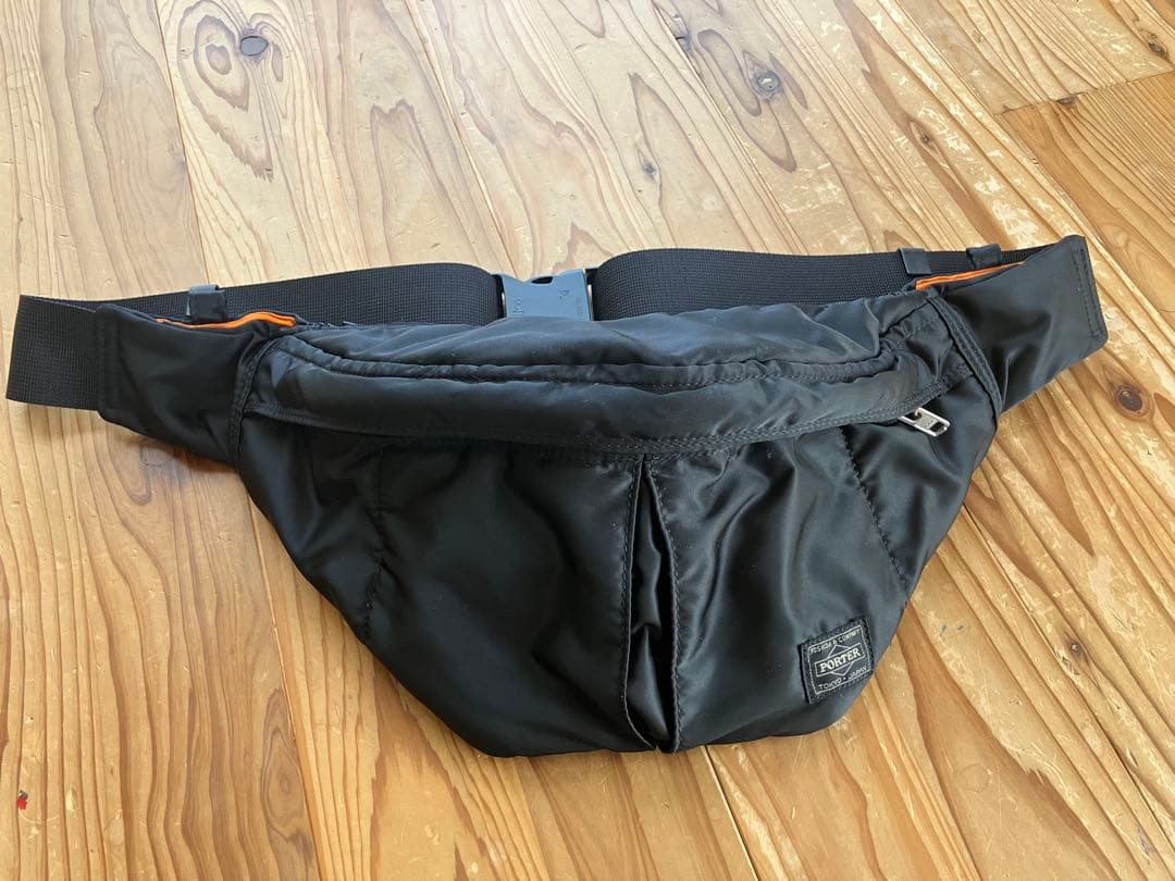 極美品 PORTER ポーター タンカー ウエストバッグ ブラック
