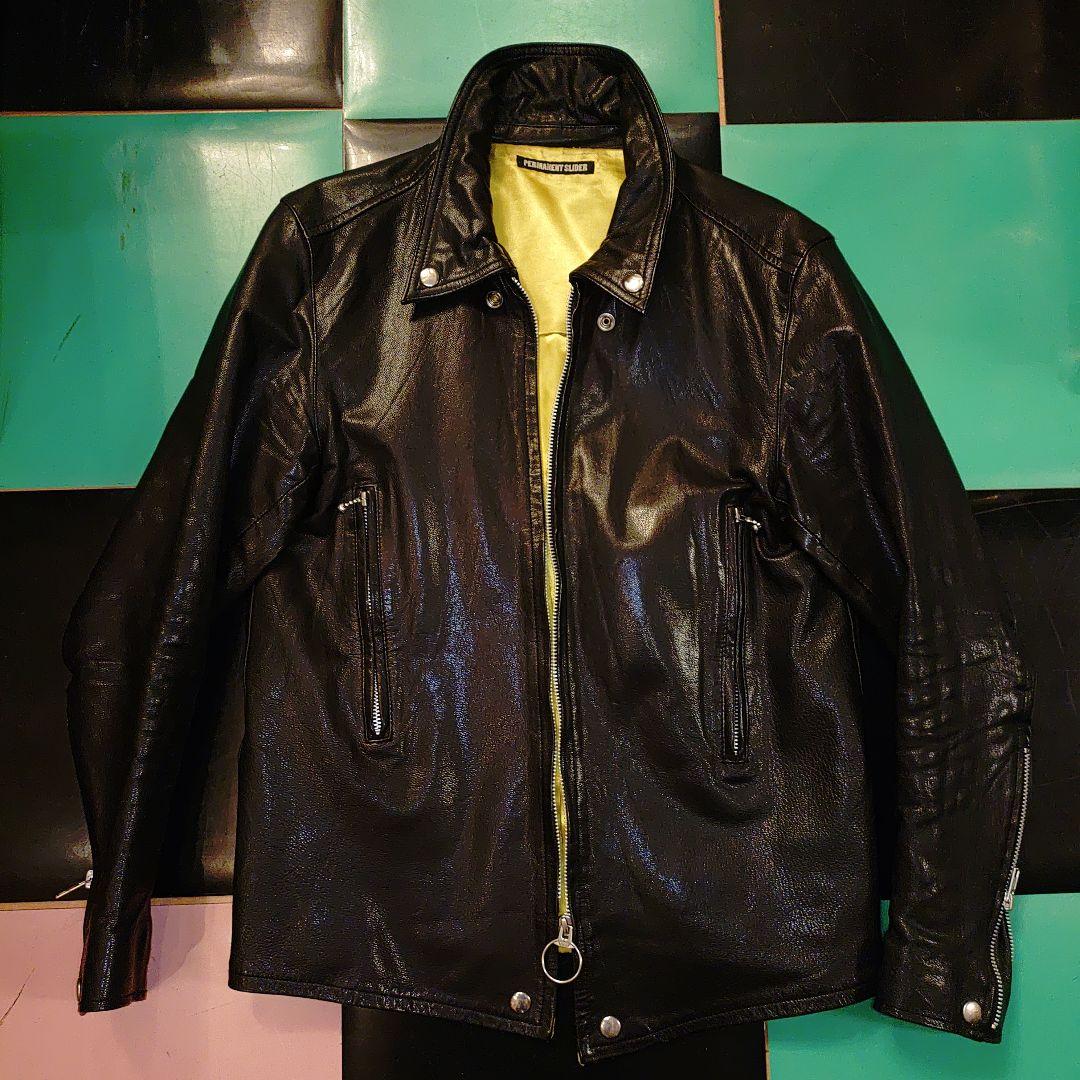 PERMANENT SLIDER ブラックレザージャケット RALEIGH