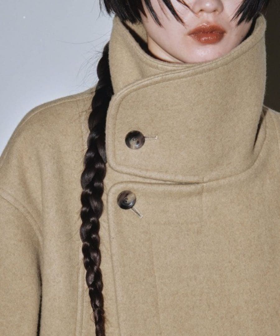 TODAYFUL Standcollar Wool Coat olive 36 - メルカリ