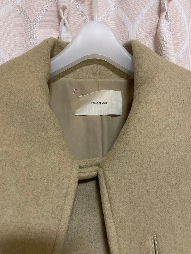 TODAYFUL Standcollar Wool Coat olive 36 - メルカリ