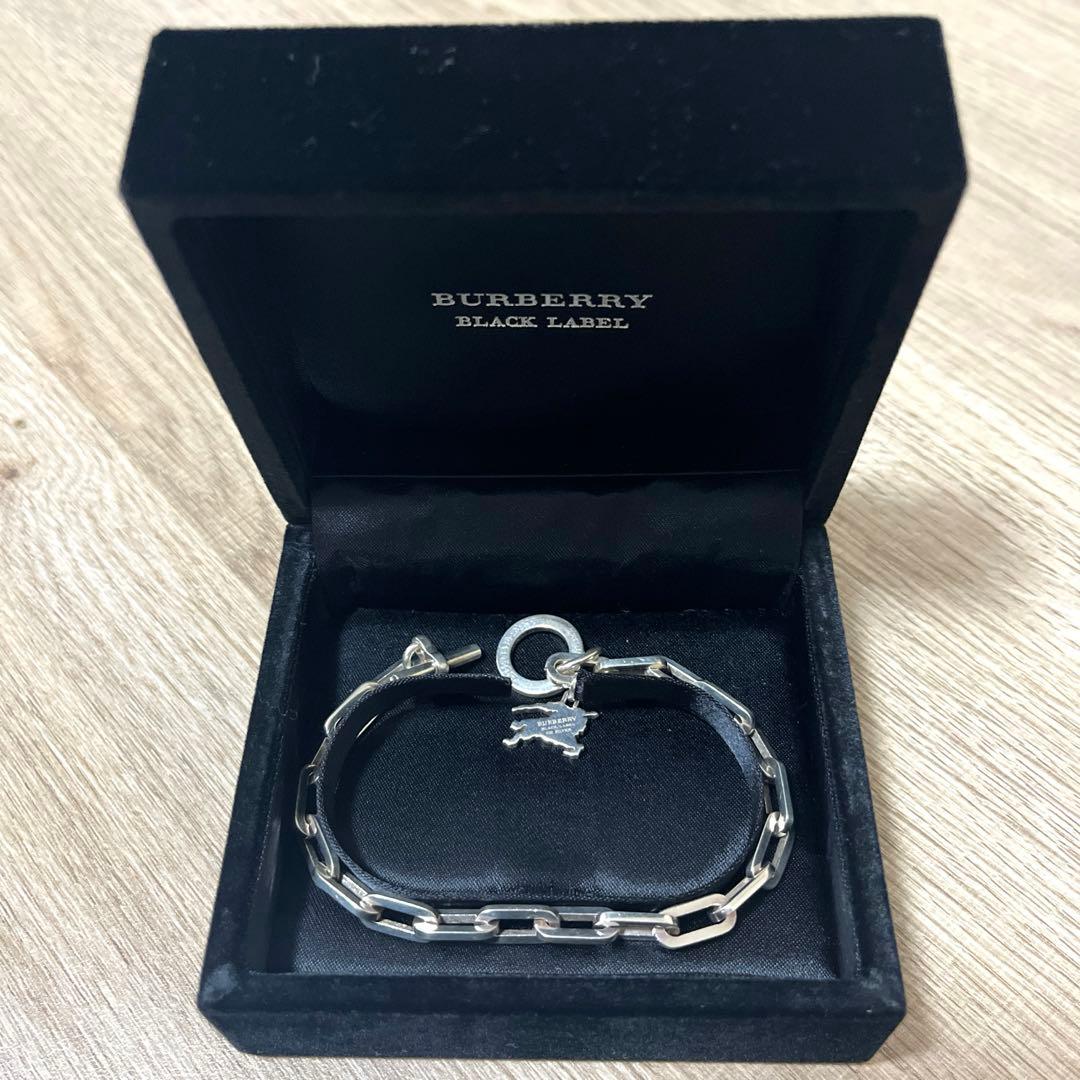 BURBERRY BLACK LABEL ブレスレット　シルバー925