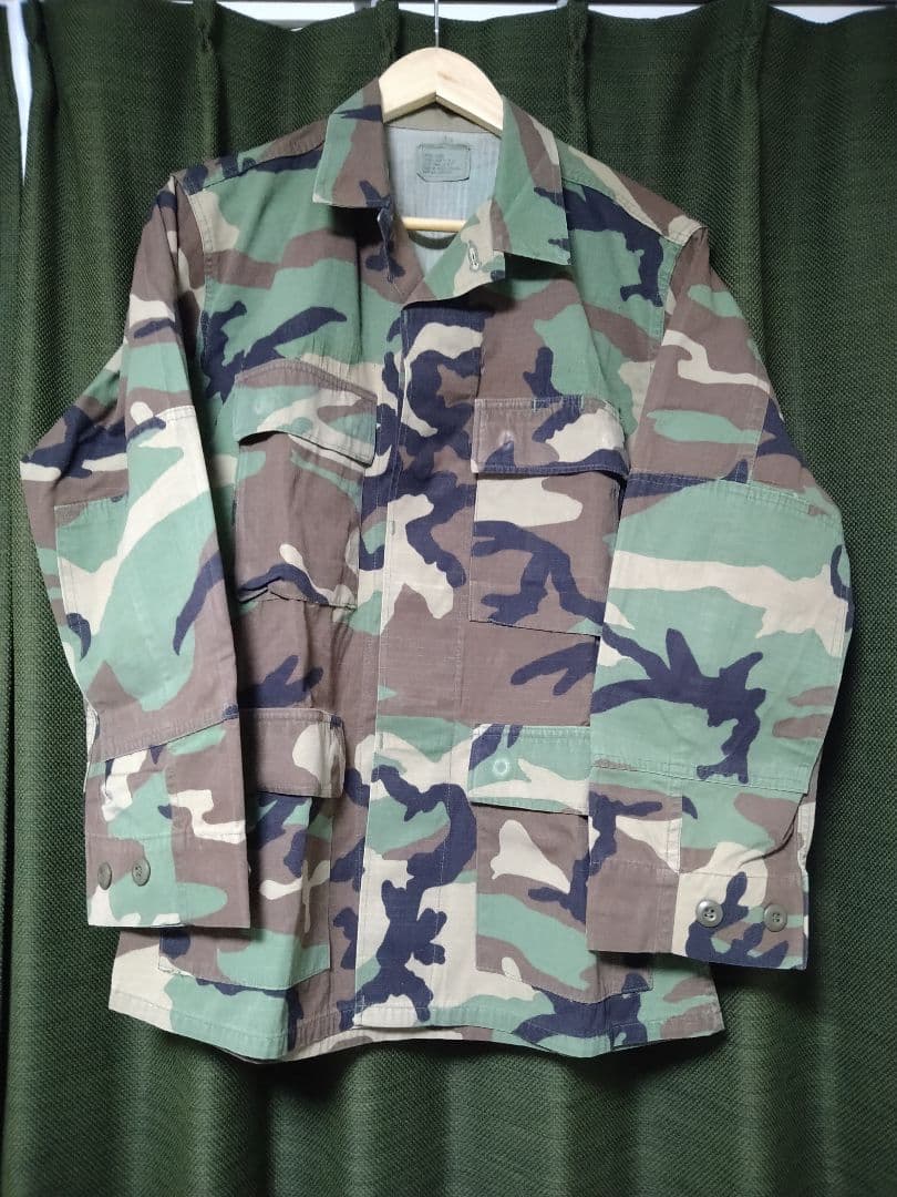米軍実物　ウッドランド迷彩服上下(後期型)　リップストップ生地