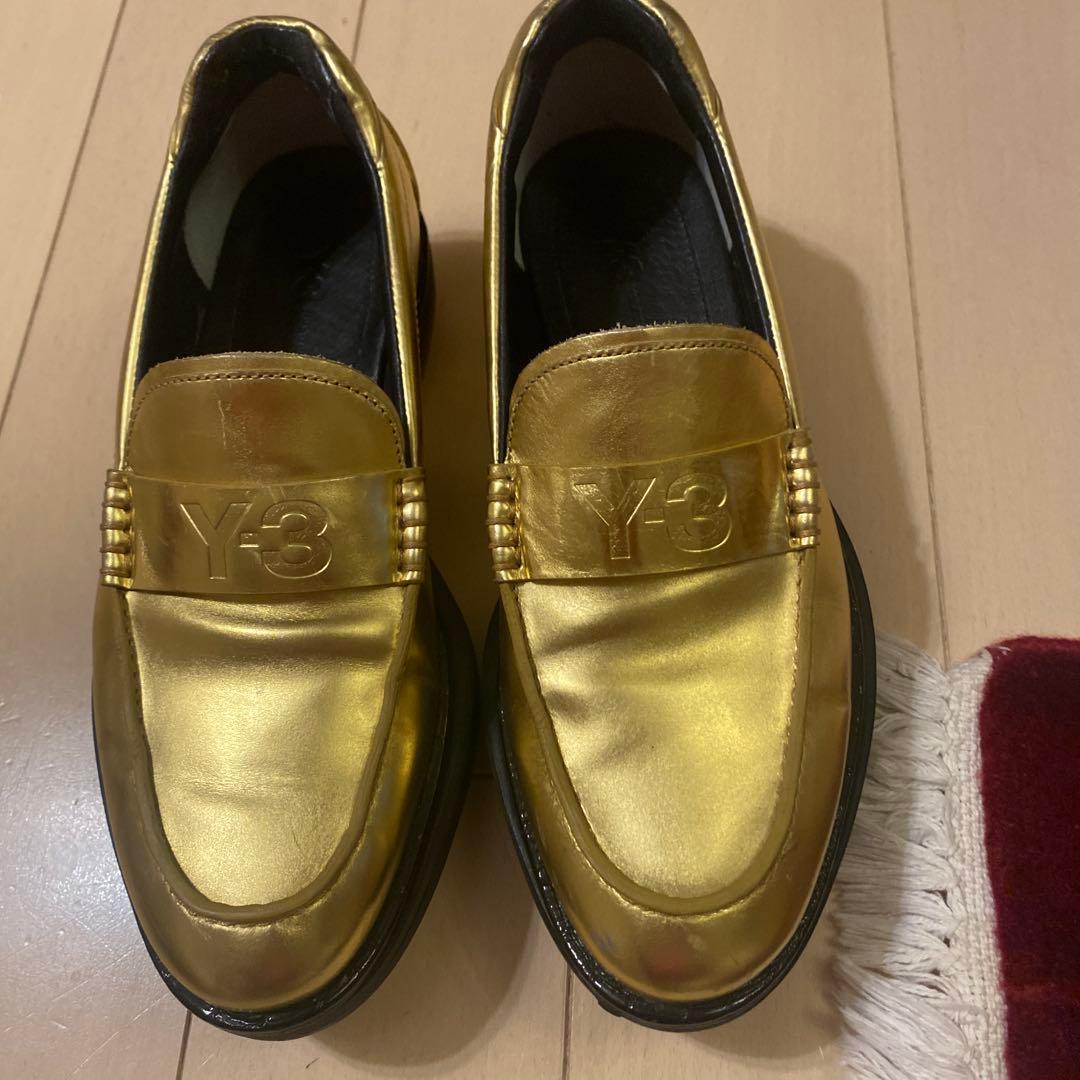 Y-3 ゴールド ローファー スリッポン ゴールデンフット ドライビングシューズ モカシン ローファー