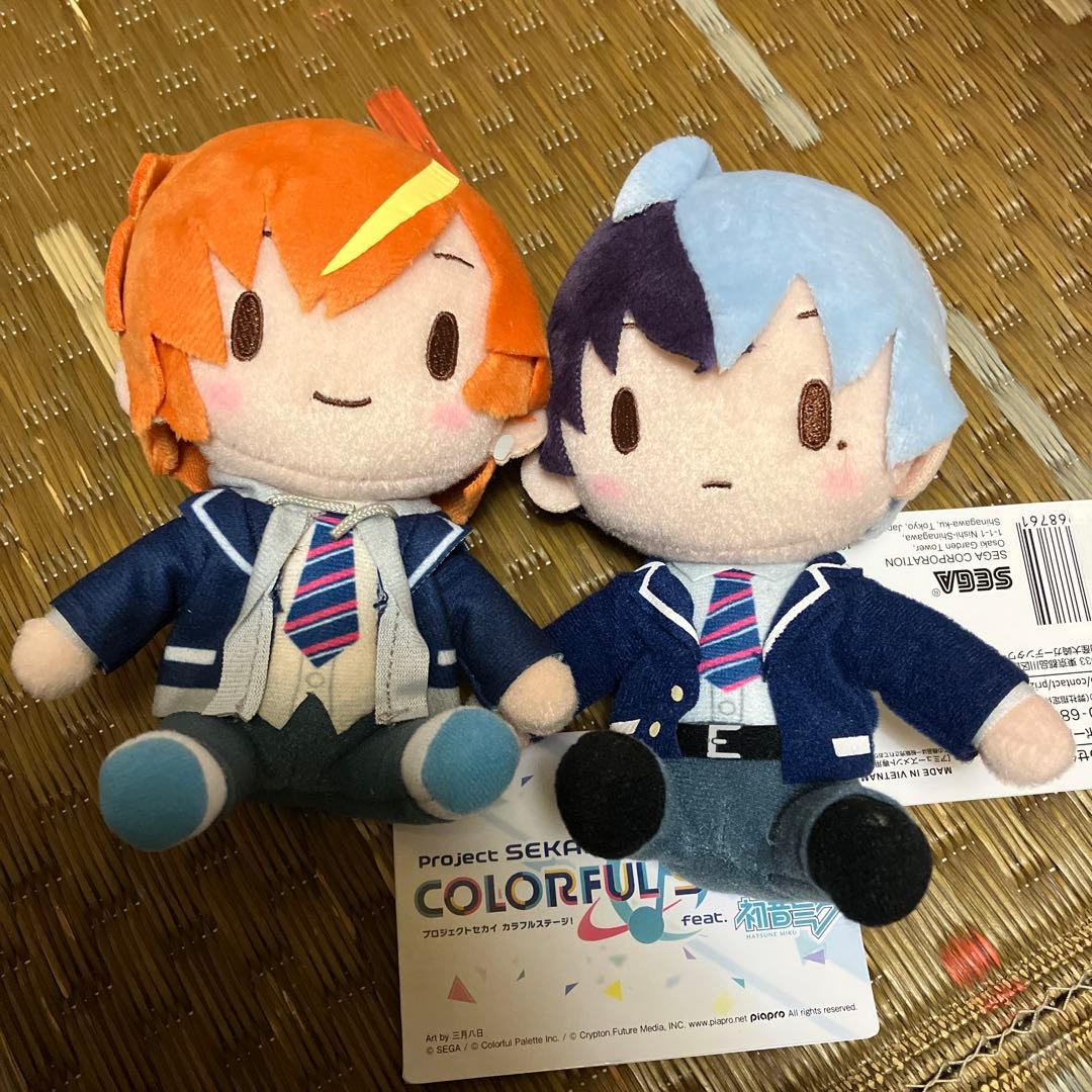 プロセカ モアプラスふわふわぬいぐるみ 東雲彰人 青柳冬弥 - メルカリ