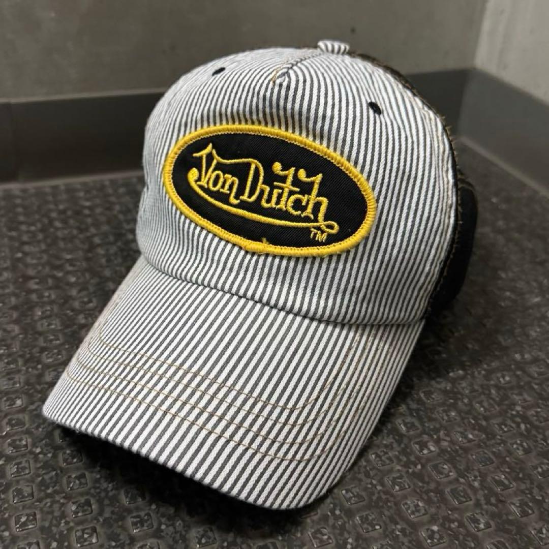 Von dutch 00s Y2K ストライプ キャップ - メルカリ
