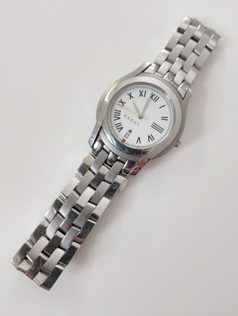GUCCI グッチ　5500M シェリーライン　メンズ　腕時計 電池新品