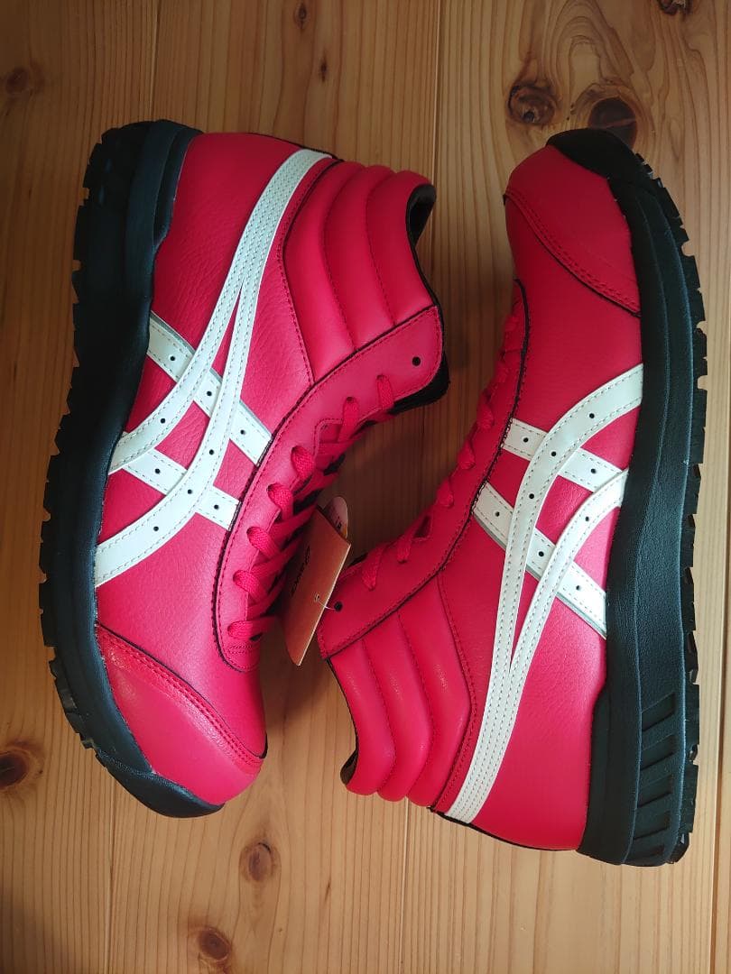 アシックス 安全靴 ウィンジョブ CP701 クラシックレッド×ホワイト