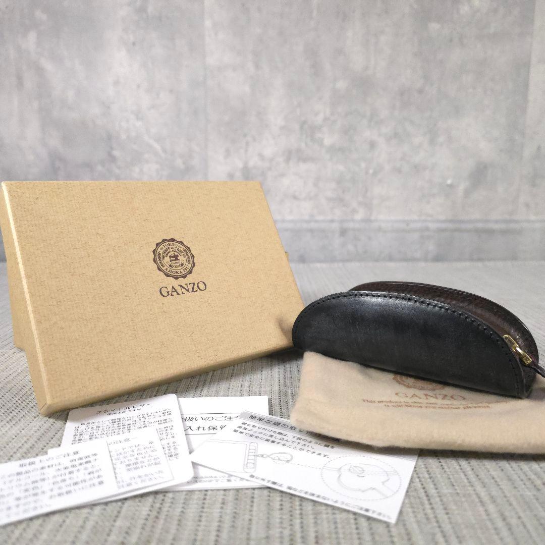 未使用　希少　ガンゾ　ganzo　ブライドルレザー　立体　キーケース