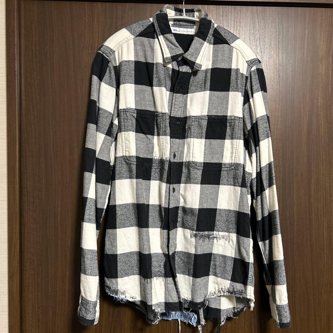 極美品　ロンハーマンオリジナル　ビンテージ加工チェックシャツ