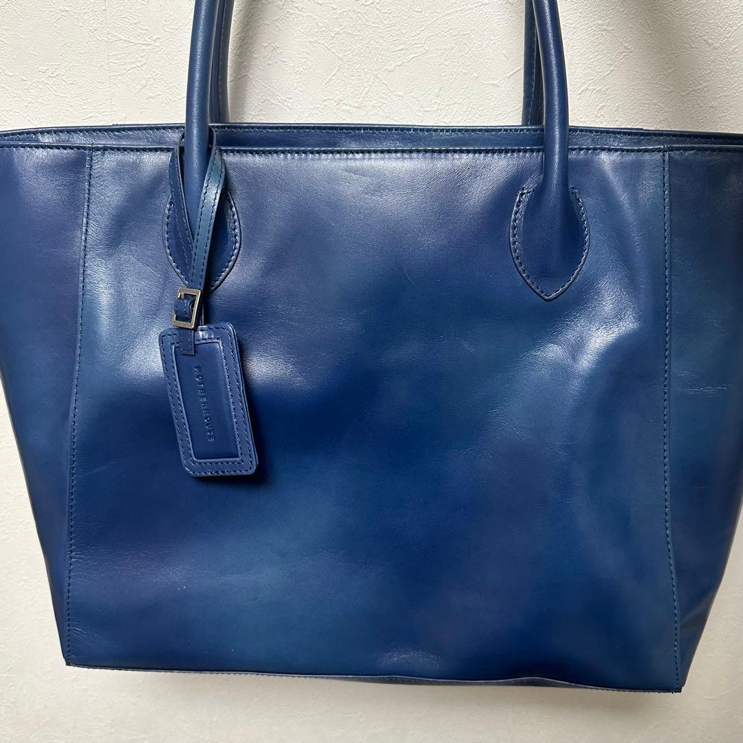 マザーハウス MOTHERHOUSE アンティーク キャリア トート ネイビー