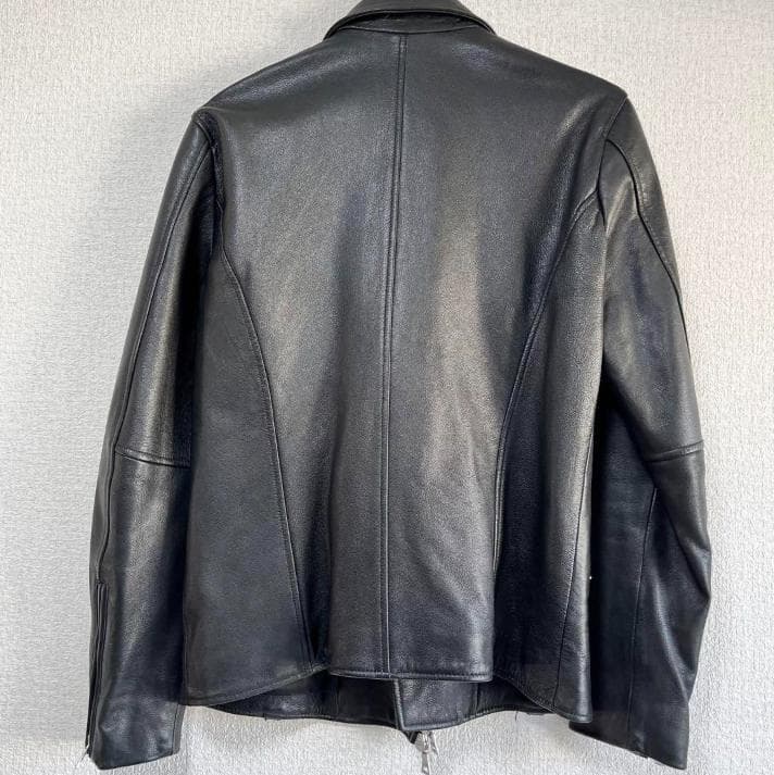 美品☆フリークスストア ダブルライダース ゴートレザー 黒 Lサイズ