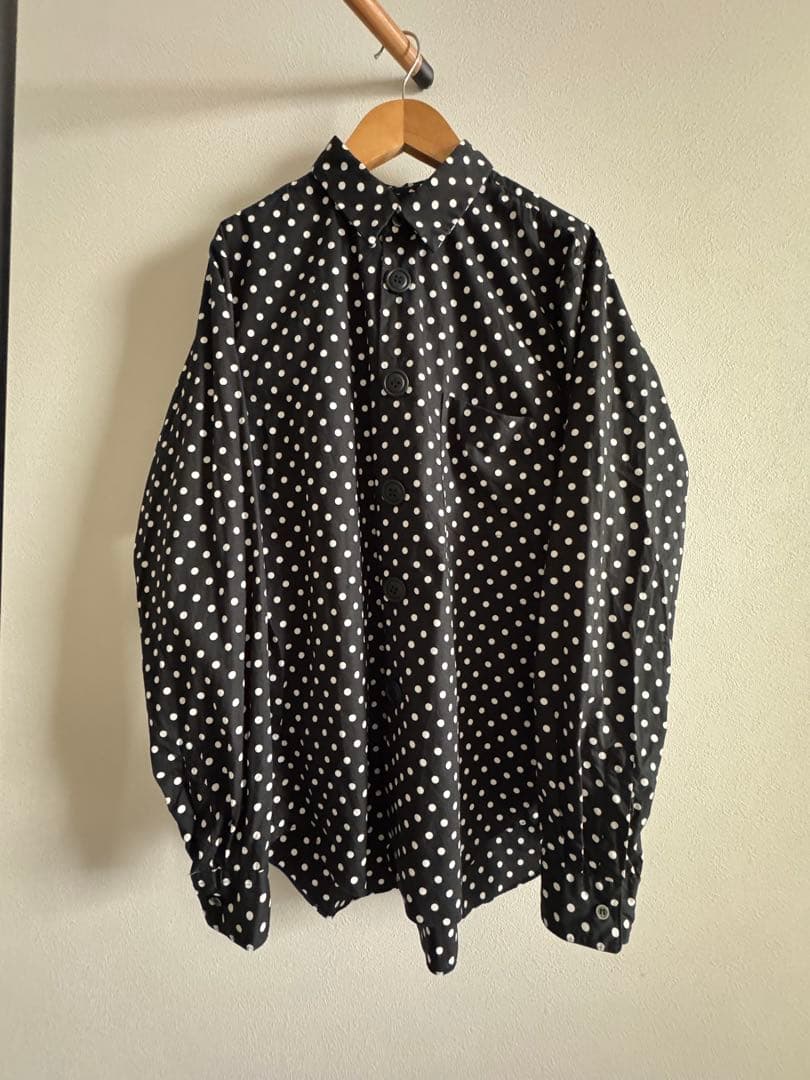 み*う様 14SS BLACK COMME des GARCONS ドットシャツ BLACK COMME DES GARCONS