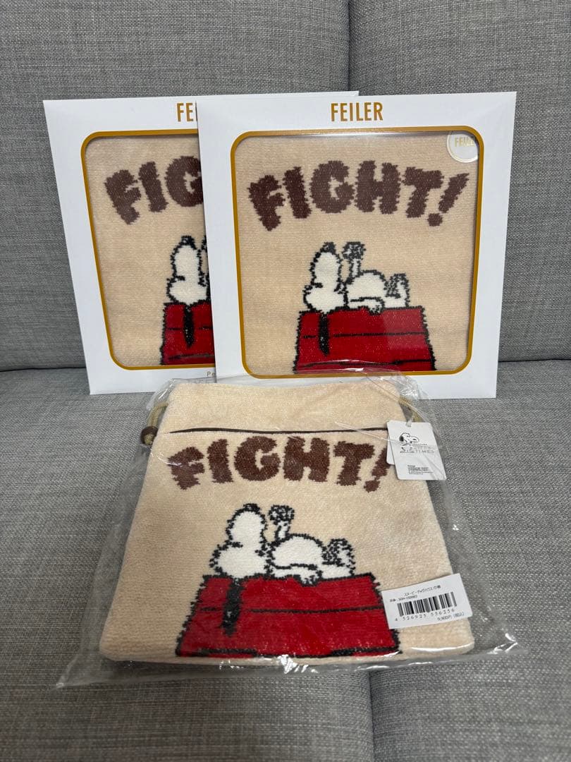FEILER スヌーピー ハンカチ 巾着