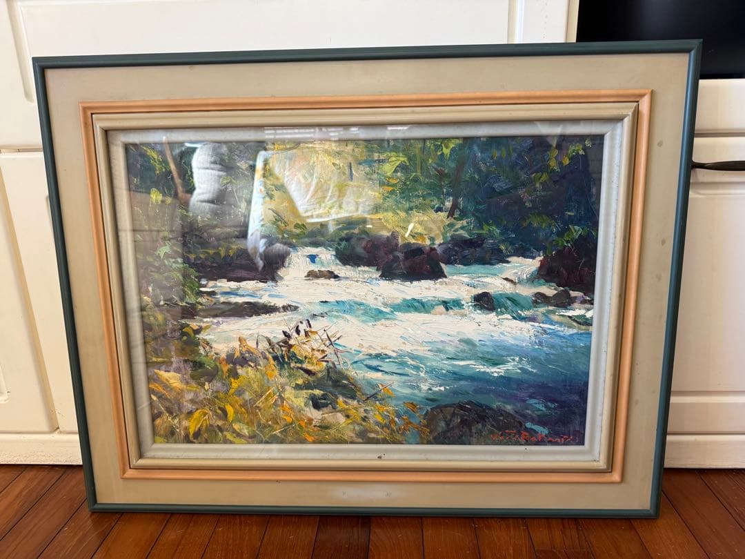 75.「奥入瀬渓流」髙橋一善 油絵