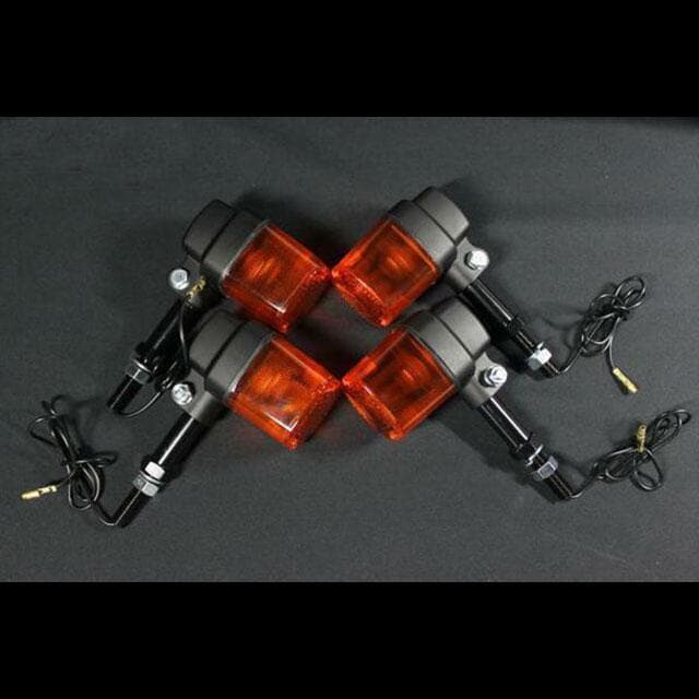 ヨーロピアン ウィンカー 角型/オレンジ/ブラック 4個