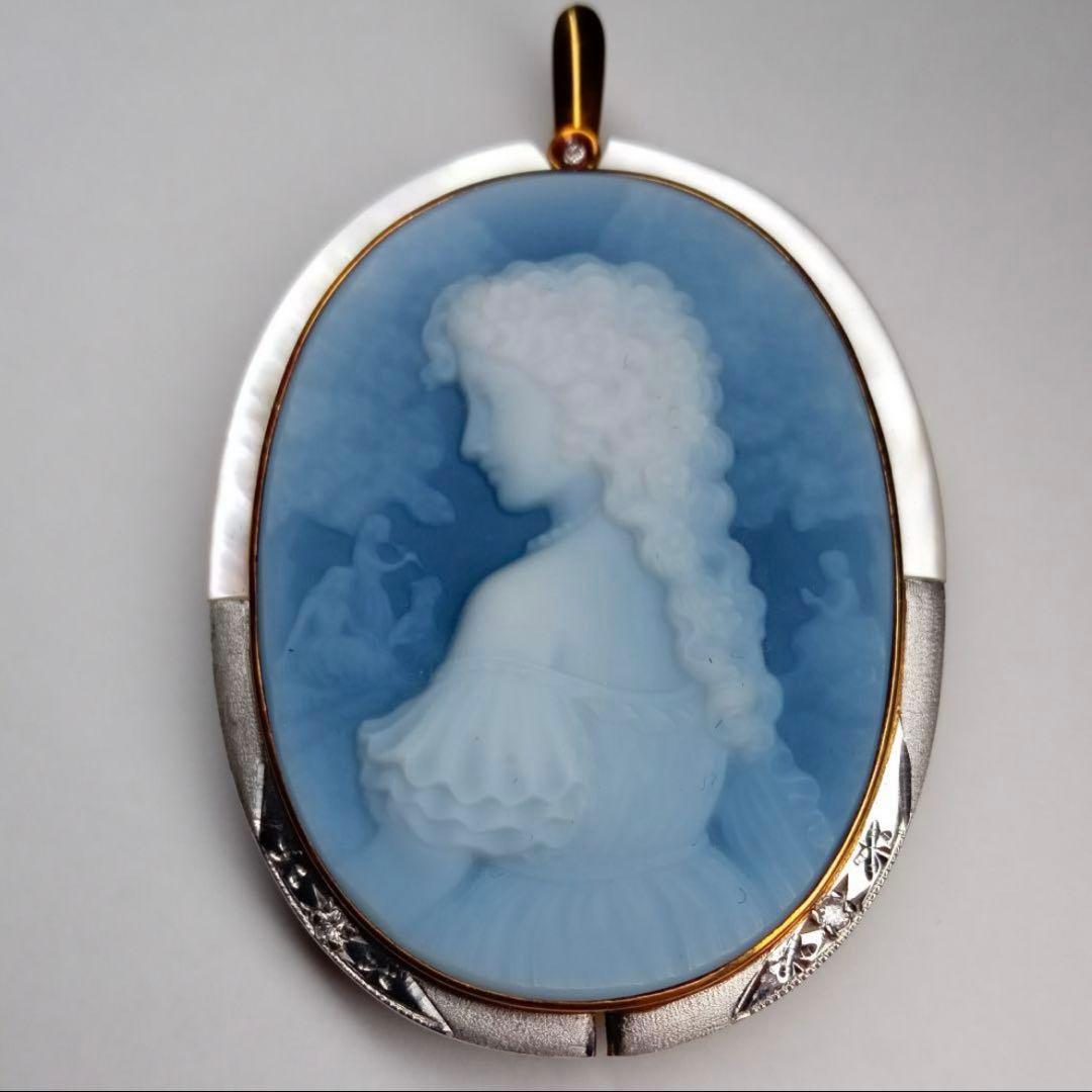 ヴィンテージ カメオ ブローチ