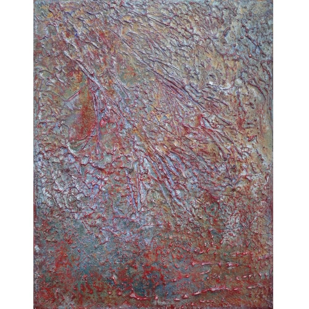 内野隆文　抽象画　絵画　F0号　アート作品　現代美術　キャンバス　真作 無題」 キャンバスにアクリル * 現代美術 アート作品 絵画 抽象画 内野