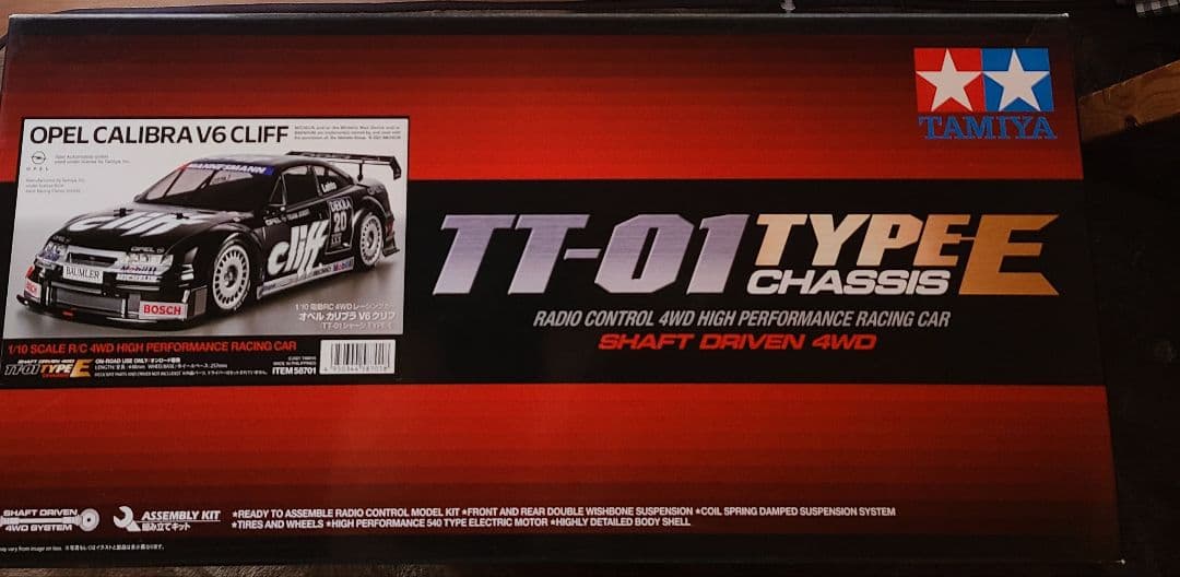 m*！様 TAMIYA TT-01 TYPE E オペル カリブラ V6 クライ 1/10RC オペル カリブラ V6 クリフ (TT-01シャーシ TYPE-E): RCモデル