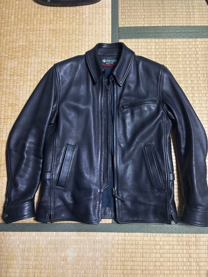 PAIR SLOPE ディアスキンライダースジャケット M