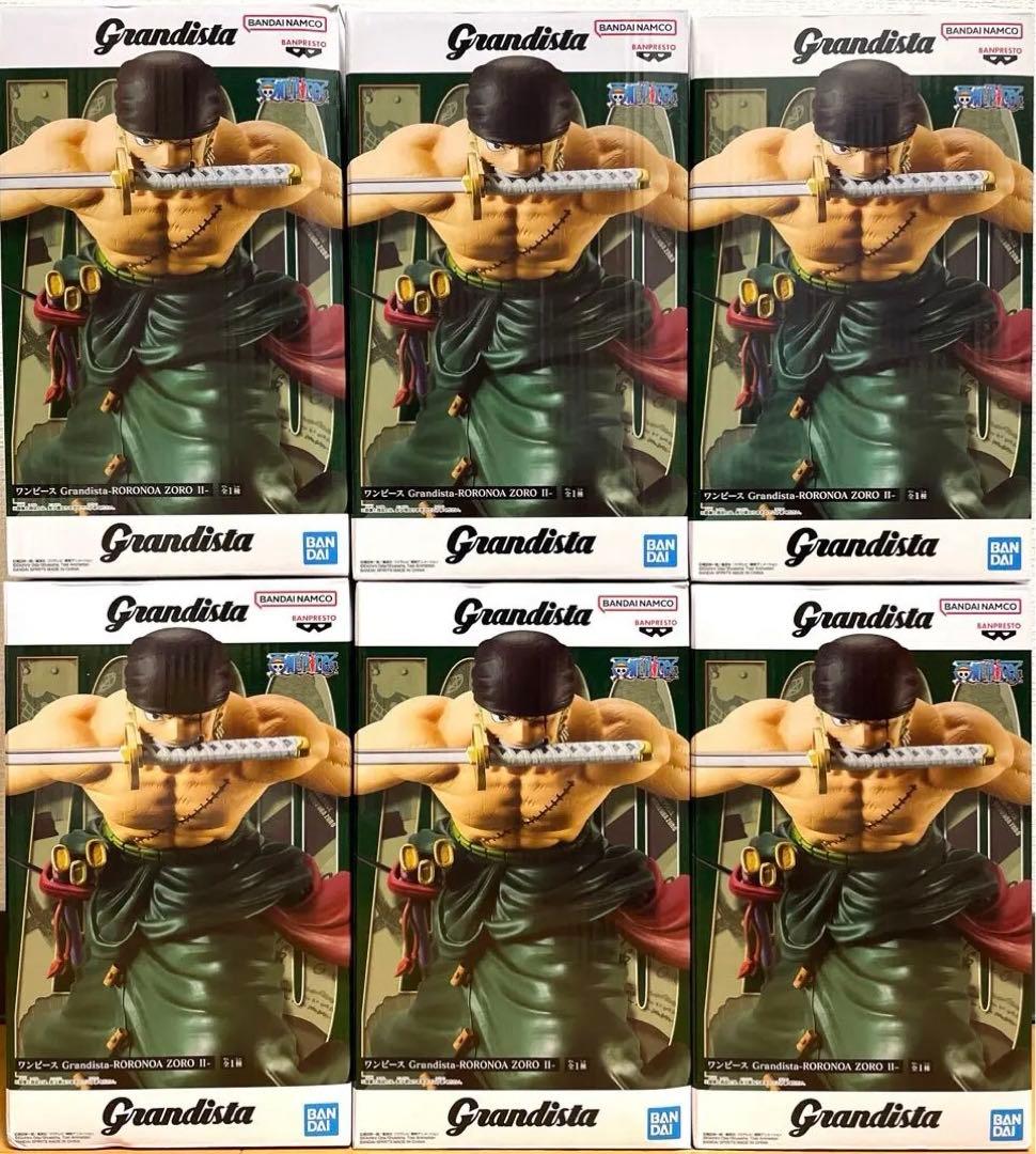 ワンピース Grandista RORONOA ZORO Ⅱフィギュア6体セット