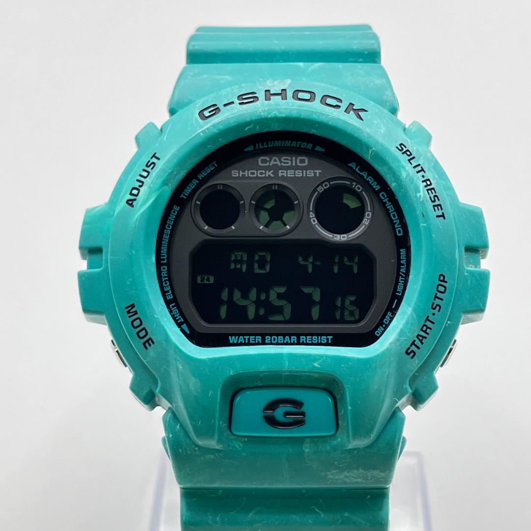 美品 CASIO G-SHOCK DW-6900WS-2JF 限定カラー メンズ G-SHOCK カシオ 腕時計 G ショック CASIO 6900WS メンズ 液晶 ミント