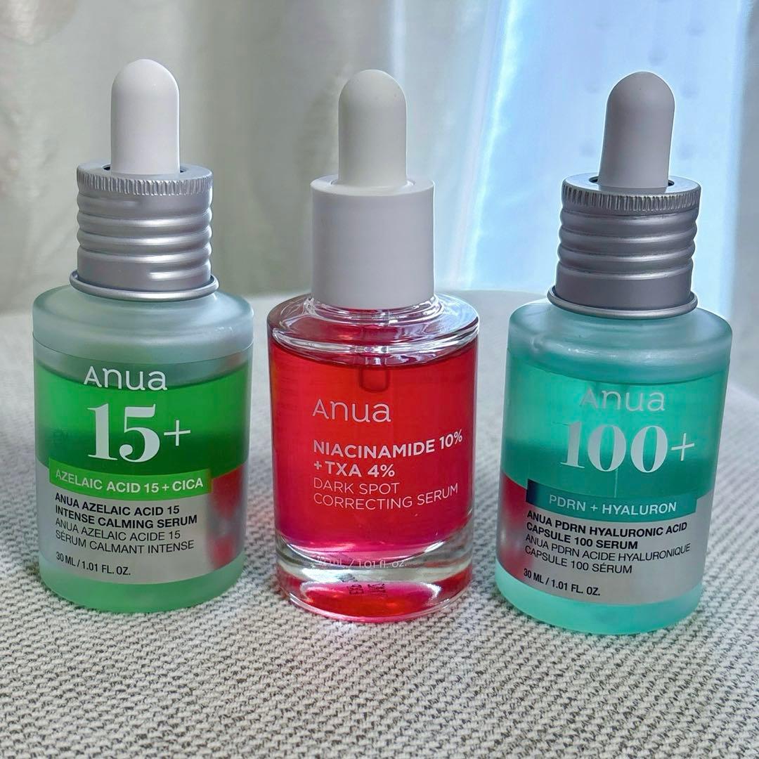アヌア美容液3点セット PDRN、アゼライン酸、ナイアシンアミド