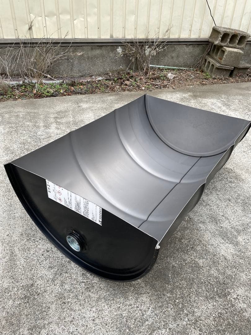 ドラム缶 半切り 縦半分 無加工 - メルカリ