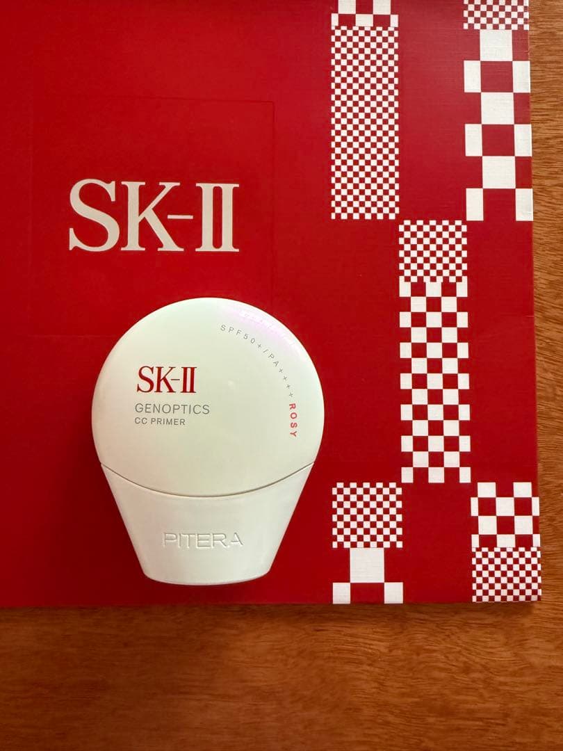 【早者勝】ほぼ未使用！SK-Ⅱ ジェノプティクスCCプライマー ロージーピンク