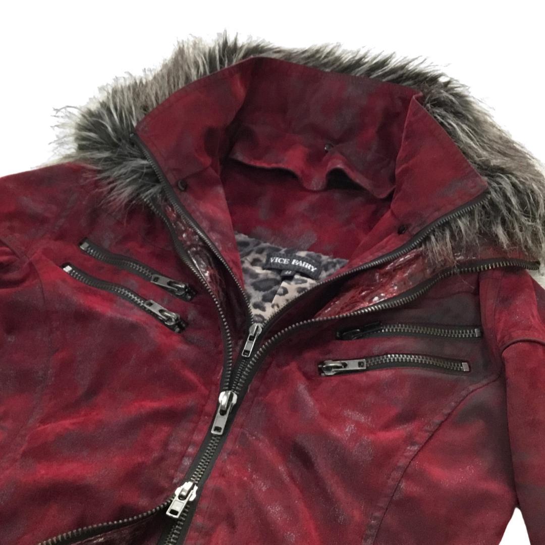 VICE FAIRY ヴァイスフェアリー ファー付きライダースジャケット