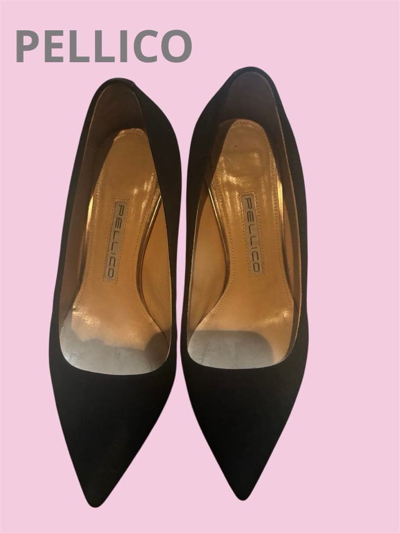 PELLICO スエードパンプス ブラック 35.5 - メルカリ
