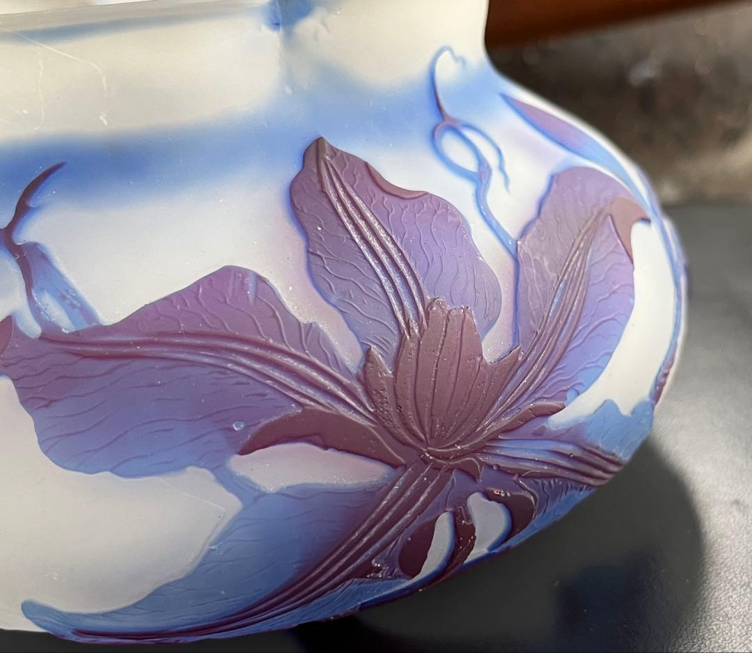 エミール、ガレ花瓶　本物保証