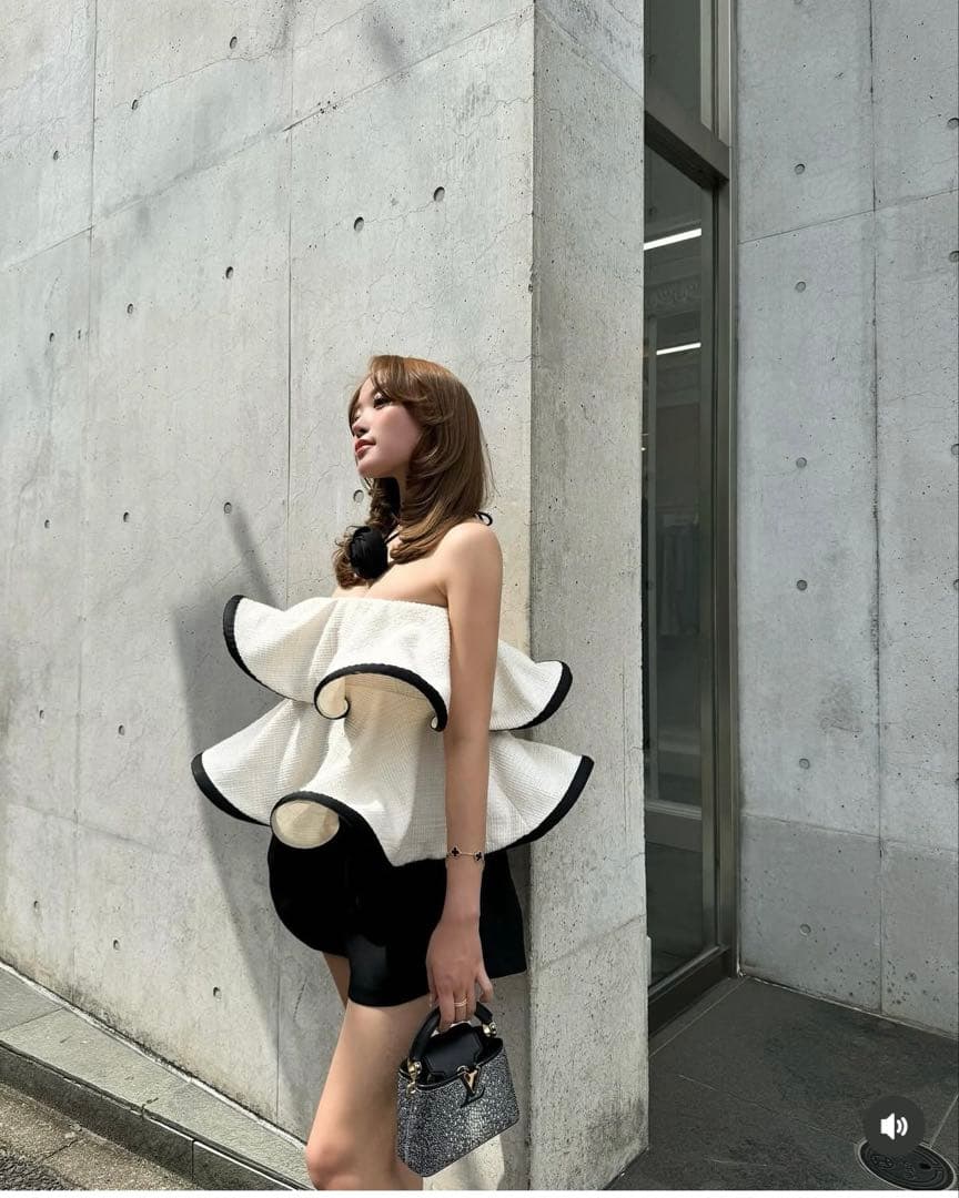 ふ*う様 シェリエ sheller BLOOM tweed tops