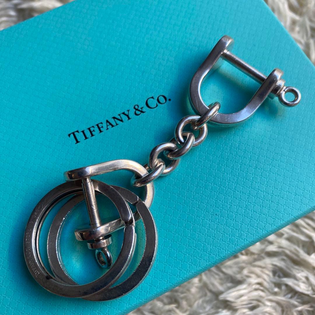 ティファニー Silver 925 シャックル キーホルダー リング 2個セット