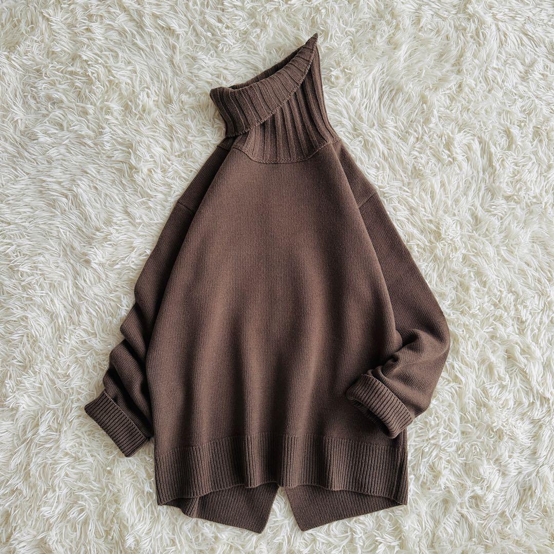 【未使用級✨】Deuxieme Classe JADEタートルニット ブラウン