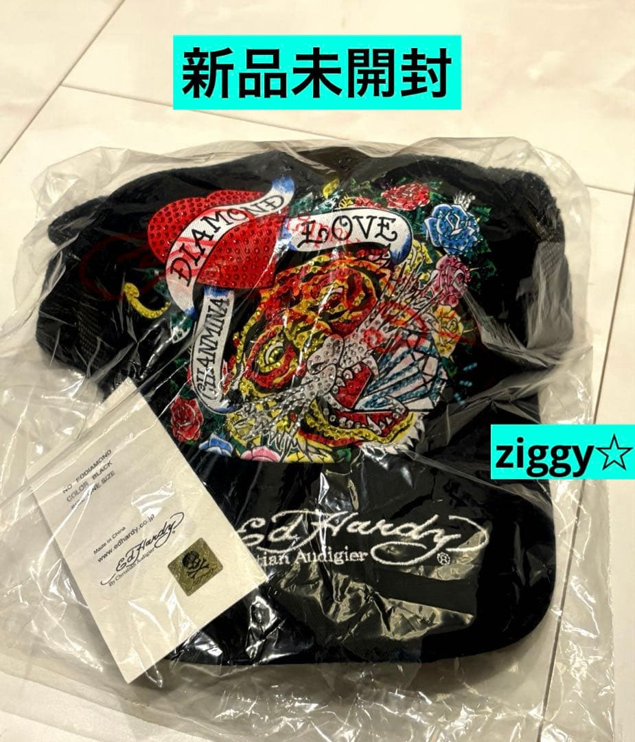 ちゃんみな Ed Hardy cap エドハーディー キャップ 帽子 プリント