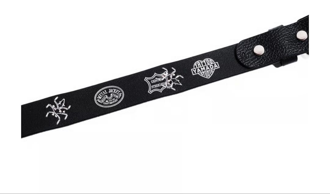 タトゥースタジオヤマダメタルジャケット別注 \"BUG\" レザーベルト 32