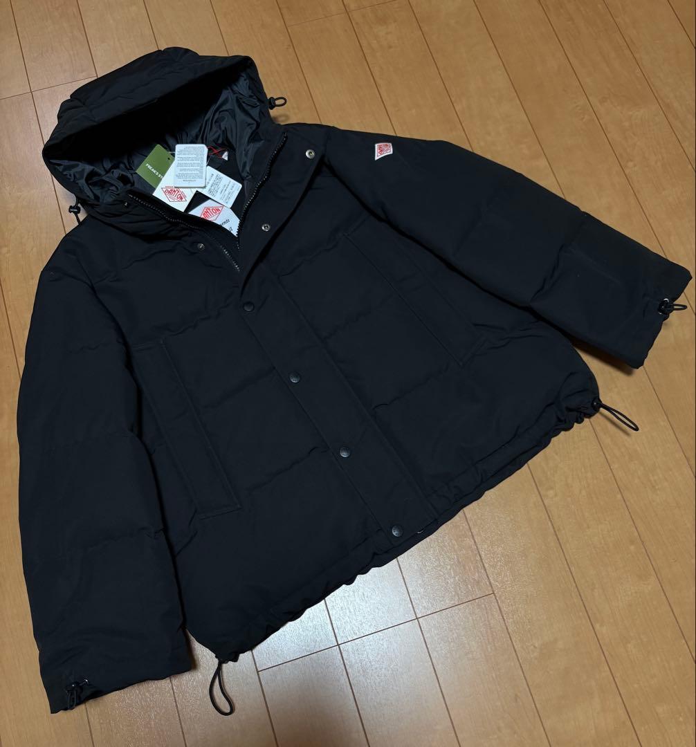 DOWN ダントン フード ダウンジャケット ブラック XS 新品タグ付 2025秋冬 DANTON ダントン DOWN HOODED JACKET 定番ダウン フード
