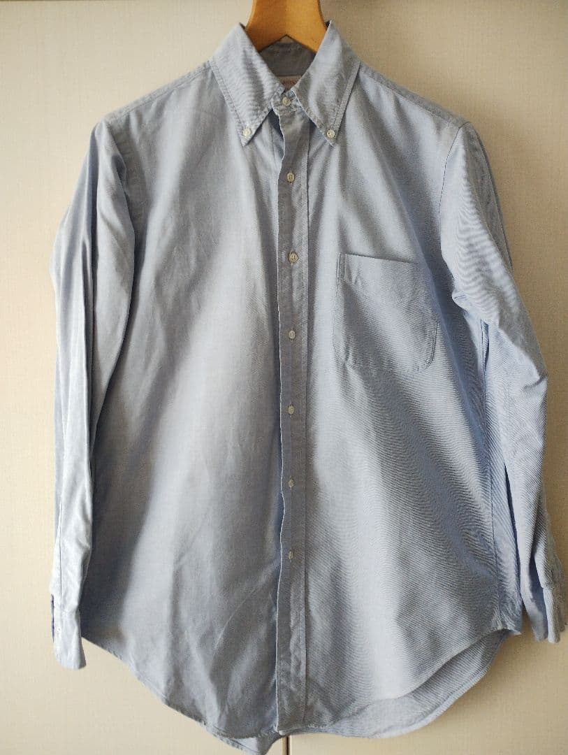 希少　アメリカ製　brooks brothers ボタンダウンシャツ　14ハーフ Brooks Brothers B.D Shirt made in USA ブルックスブラザーズ ボタン