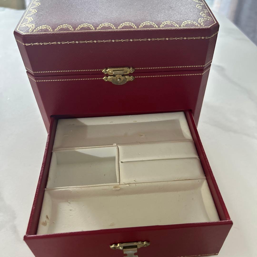カルティエ 時計ボックス 2段 ジュエリーボックス Cartier レア - メルカリ