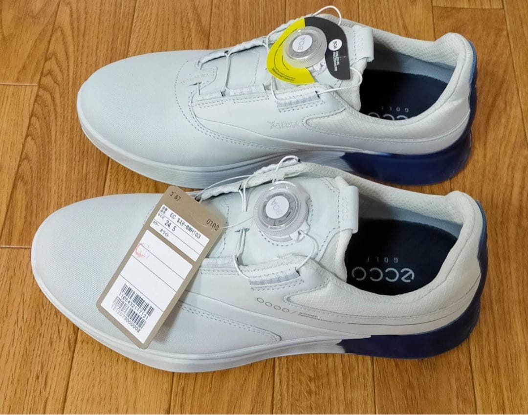 新品 ecco エコー BIOM HYBRID4 ゴルフ シューズ 24.5cm