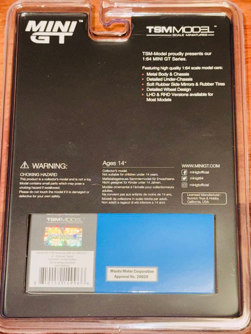 直筆サイン‼️minigt Mazda RX-7 RE雨宮オートサロン限定品 - メルカリ