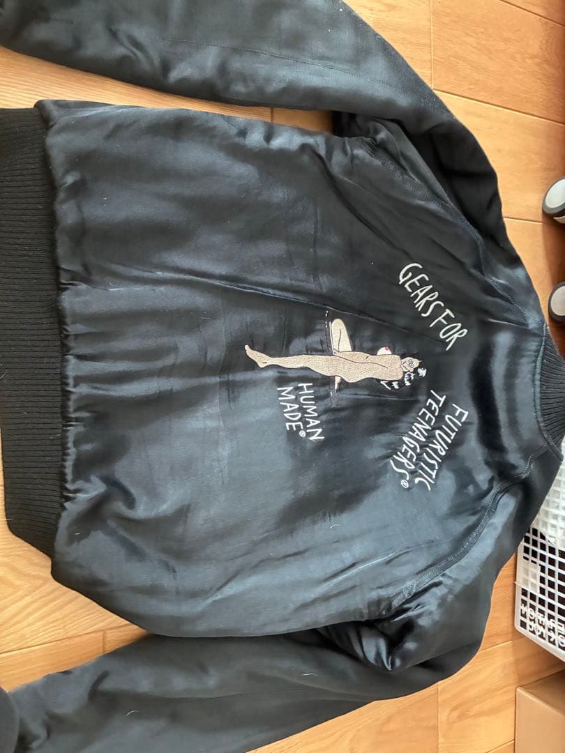 ヒューマンメイド　スカジャン　最終値下げ HUMAN MADE(ヒューマンメイド) / スカジャン/L/コットン/BLK | 古着の