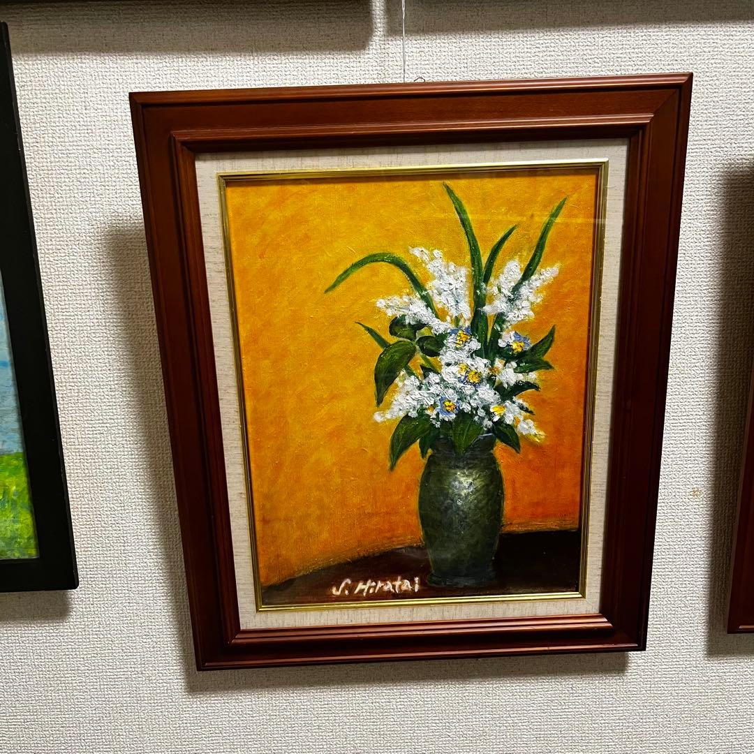 油絵 （サインあり） 夏山亞貴王「小樽祝津港」油絵・F8号 絵画買取・販売の小竹美術