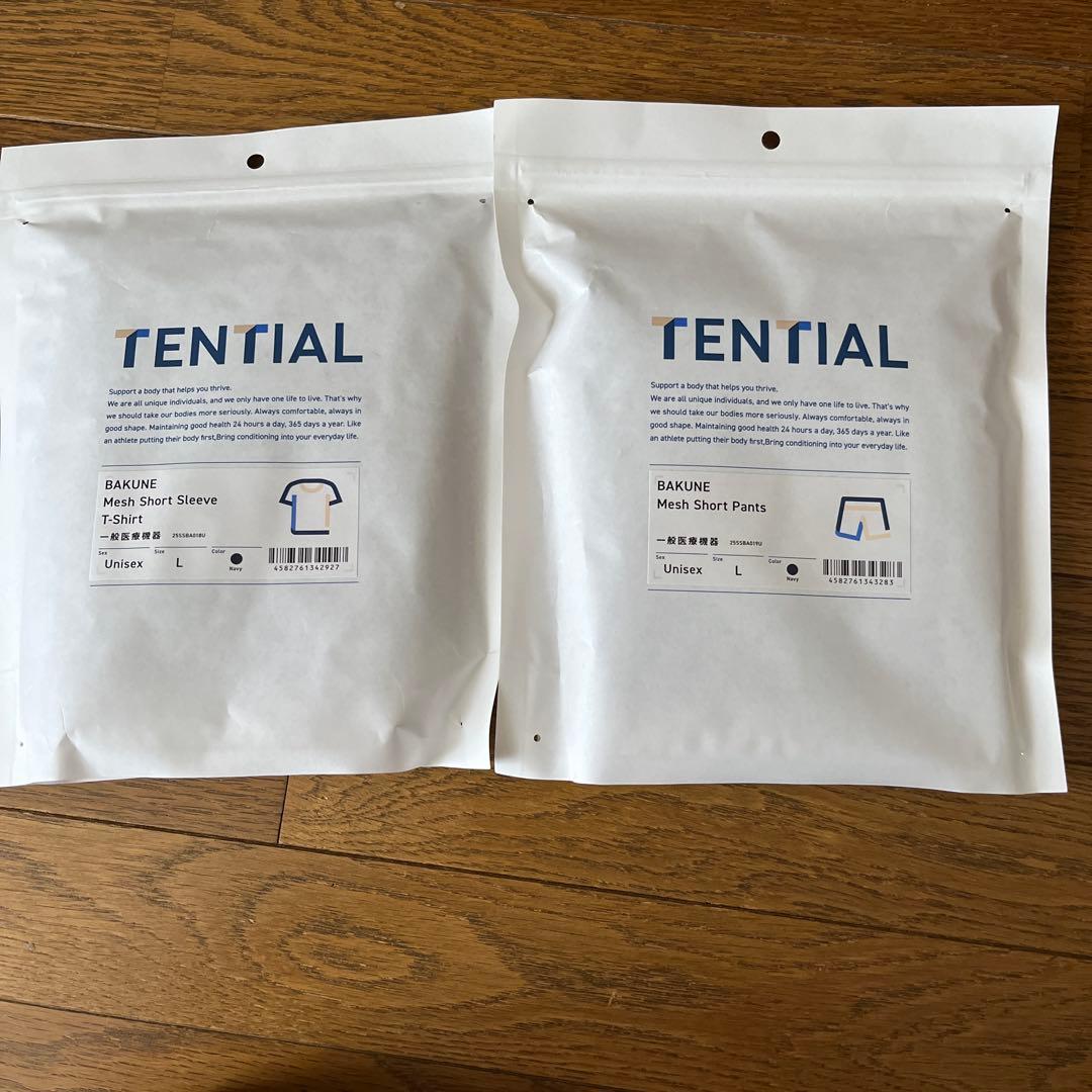 （新品）TENTIAL BAKUNE メッシュ半袖Tシャツ＆パンツセット L