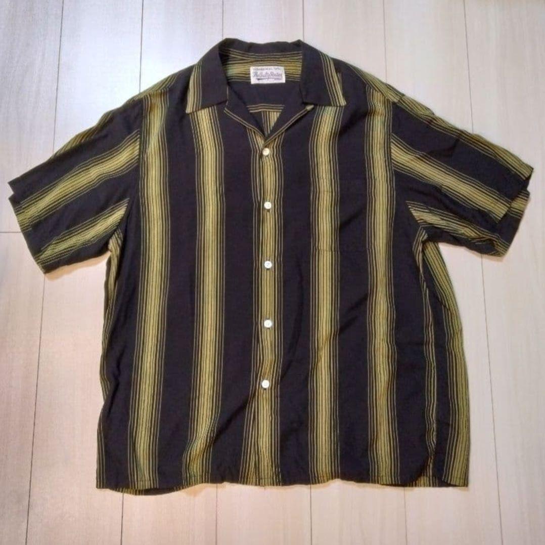 22SS【ワコマリア】レーヨン ストライプ オープンカラーシャツ - メルカリ