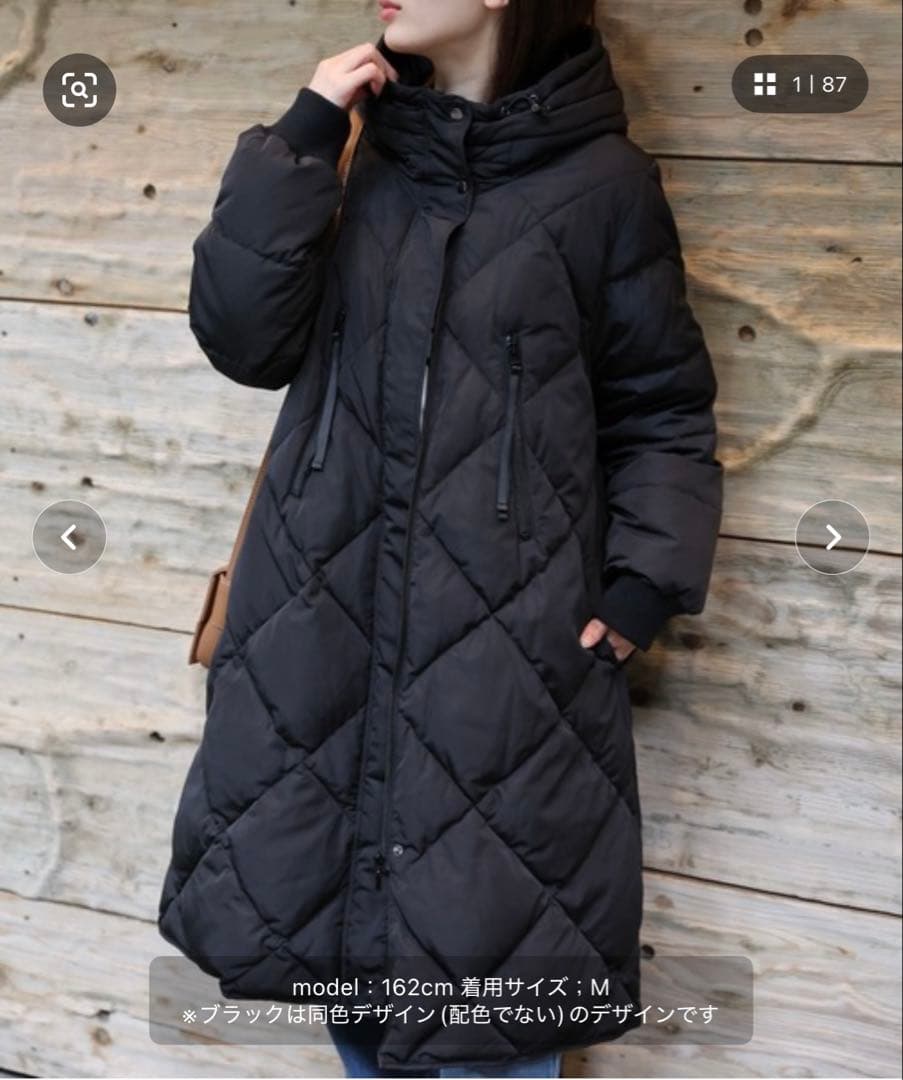 ＜sakishimatokyo premium＞配色使いキルティングダウンコート