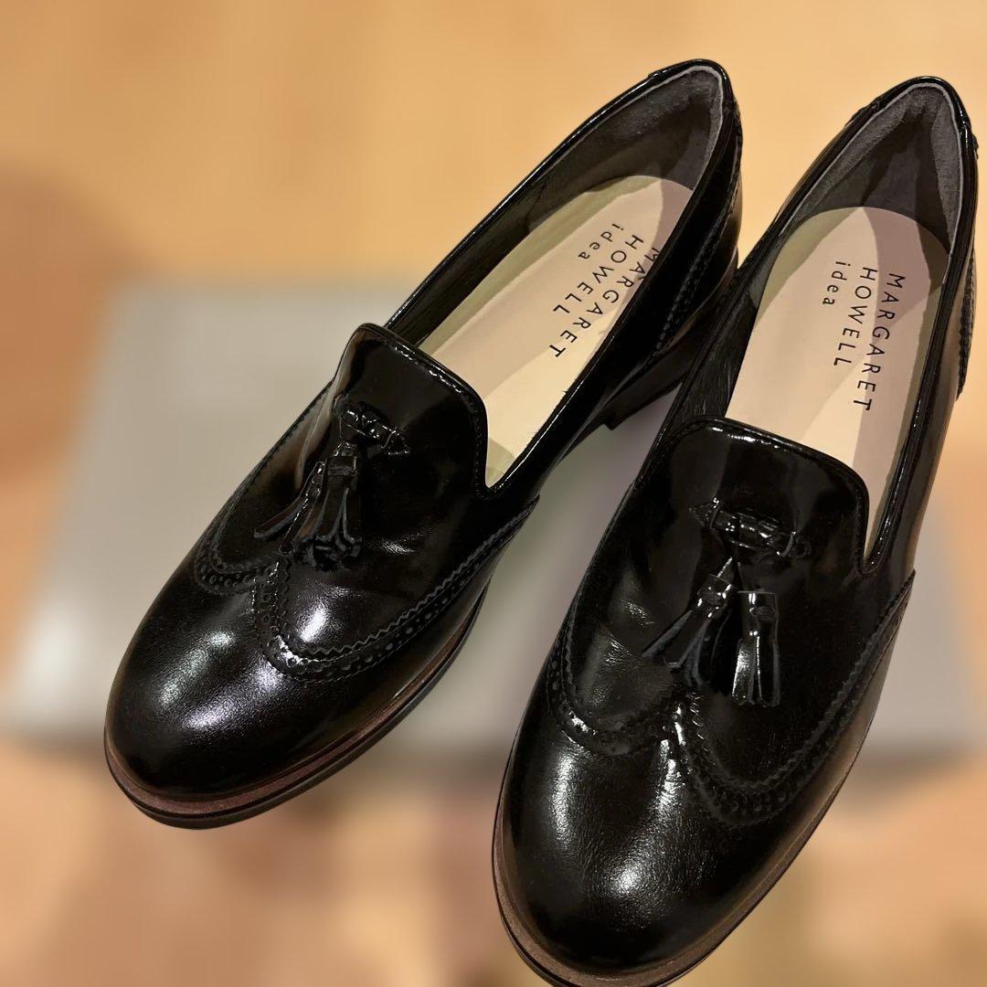 ハ*ン様 値下げ！美品！MARGARET HOWELL ブラックローファー 23