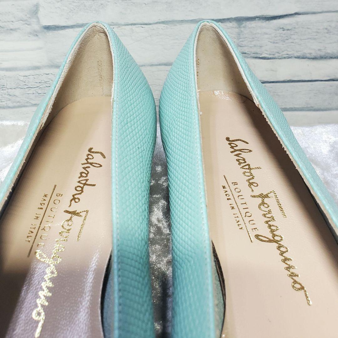 【ワケ有未使用級】サルヴァトーレフェラガモ 23.5cm パンプス ヴァラ 6D